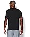Under Armour Men's Wordmark T-Shirt, Black/Red, X-Large