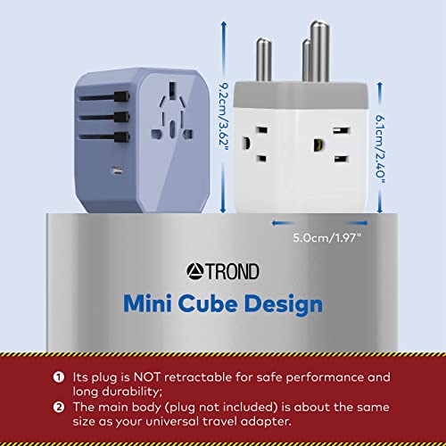 South Africa Power Adapter TROND US to South Africa Plug Adapter with
