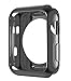 Apple Watch Series 3 Case 38mm 42mm, Alritz Soft Slim TPU Protective Case Flexible Anti-Scratch Bumper Cover for Apple Watch Series 1/2/3 (Black, 42mm)