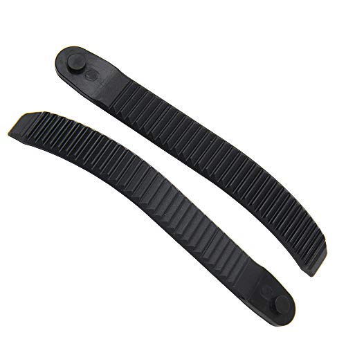 UP100Â® One Pair Length 185mm Snowboard Binding Parts Ankle Tongue Ladder Straps for Snowboard Shoes Black