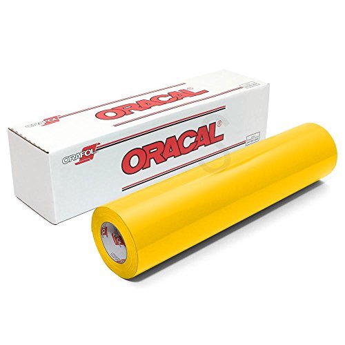 Oracal 651 Glossy Permanent Vinyl 12 Inch x 6 Feet - Yellow