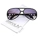 zeroUV Large King Of Rock & Roll Aviator Sunglasses 63mm (Black/Lavender)