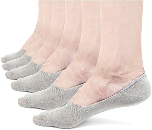 Low Cut No Show Loafer/Boat Shoe Bamboo Socks, Men's Large w/ HeelHug(6 Pairs)