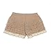 Women's Sexy Lace Stretchy Safety Pants Tight Shorts Leggings Apricot