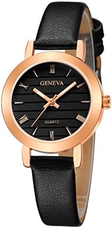 MEIYao Women Watch Sale Clearance, Women's Watch with Leather Strap Women's Fashion Watches Casual Leather Band Analog Quartz Alloy Wrist Watch