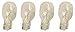 Moonrays 95529 Wedge Base Light Bulbs, Clear, 18-watt, 4-Pack