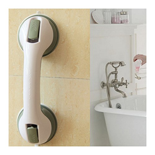 EASY BIG Balance Assist Bar Bath & Shower Handle Grab Bar, 12IN (White/Grey, 12IN/30.5CM)