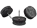 Desunia 7/8inches Dia. Heavy Duty Felt Nail-on Slider Glide Pads for Chairs, Stools, & Tables - Furniture Slides Like Magic -Tile & Hard Wood Floor Protector - Espresso - 16 pcs.