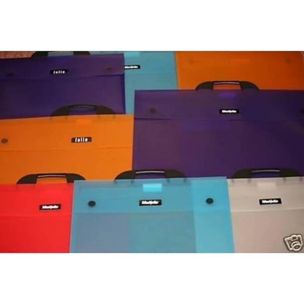 Westfolio Art Portfolio Folder Turquoise A1, 100 Sheet Capacity, Carry Case Bag For Art, Painting Keeps Paper Flat For Travel, For School, Art Class, University, College, Homework, Projects