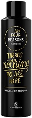 Four Reasons Black Edition Invisible Dry Shampoo – Cleanliness, Texture, Airiness - 8.5 oz