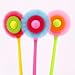 SunAngel Originality Fashion Designed Flower Windmill Pen，Cute Creative Stationery and Office Supplies, 0.7mm Black Ink (6PCS)