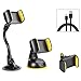 4 in 1 Car Phone Mount Holders, Hobest Air Vent Dashboard Windshield Car Mobile Phone Mounts Holders Car Accessories for iOS / Android Smartphone and More, Extra Micro USB Cable (Included)