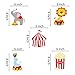 Kristin Paradise 30Ct Carnival Hanging Swirl Decorations, Circus Animals Party Supplies, Circo Birthday Favors for Kids, Baby Shower Ceiling Streamers, 1st, First Bday Theme Decor