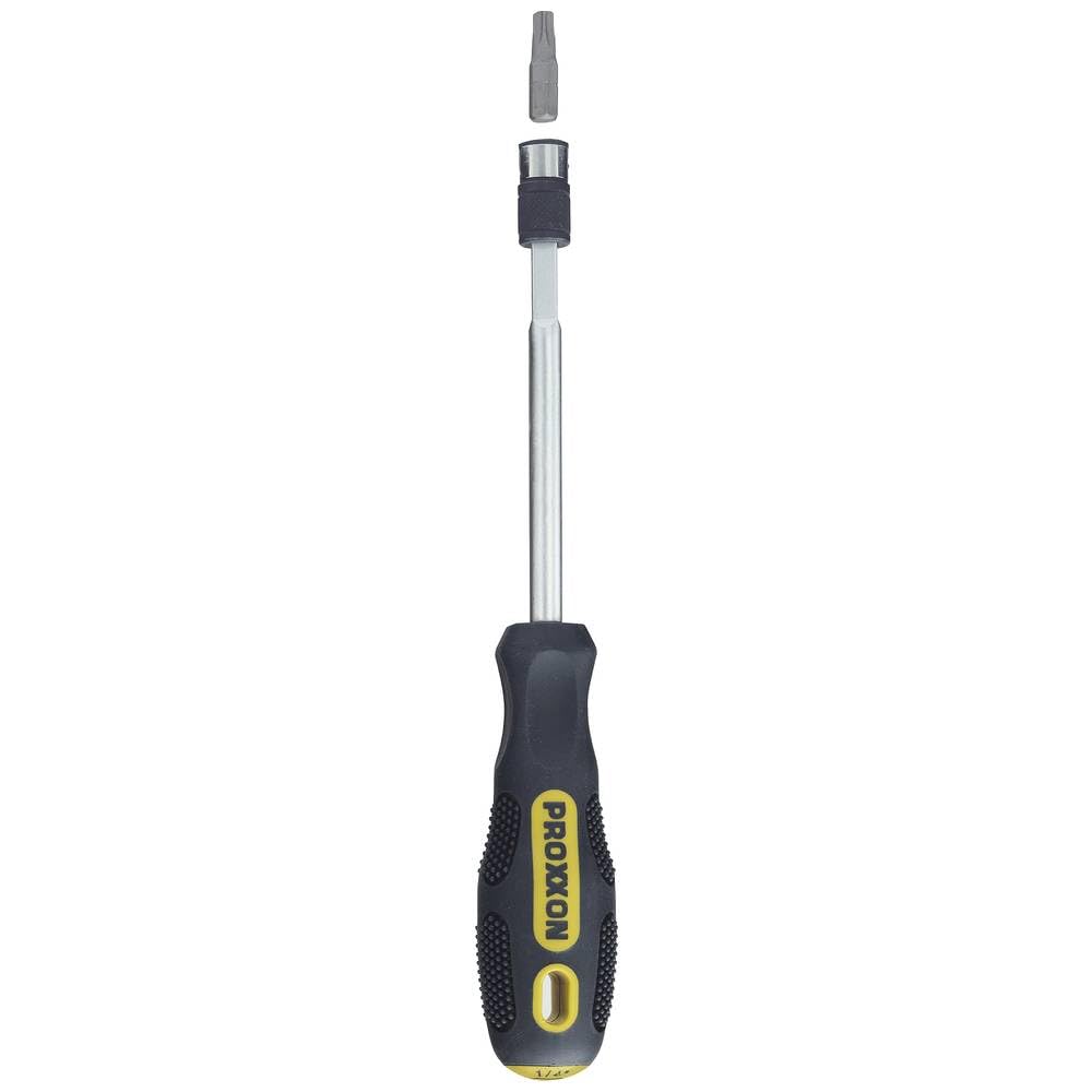 Proxxon 22283 Combination Screwdriver Standard Bits and 1/4 Inch Socket Spanner Inserts