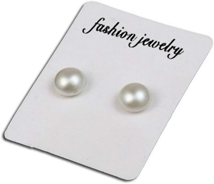 Magnet Stud earrings for Men Women Unisex Cubic Zirconia Inlaid No need for ear holes (White pearl)