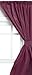 Carnation Home Fashions Vinyl Bathroom Window Curtain, Burgundy