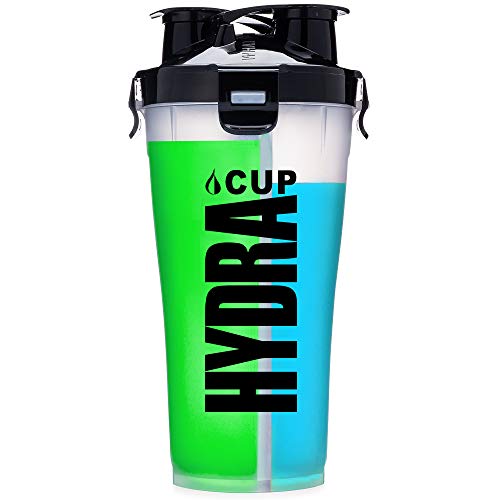 Hydra Cup - 36oz High Performance Dual Shaker Bottle, Patented PRE + Protein Shaker Cup, Leak Proof, - coolthings.us