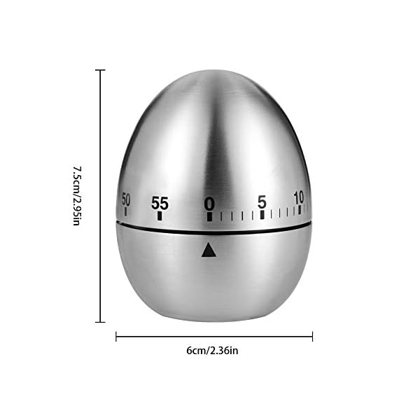 RosewineC-Kitchen-Timer-ManualShaped-Mechanical-Rotating-Alarm-with-60-Minutes-for-CookingEgg RosewineC Kitchen Timer Manual,Shaped Mechanical Rotating Alarm with 60 Minutes for Cooking(Egg)