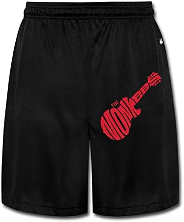 Men's Monkees Guitar Music Logo Sweat Style Athletic Shorts