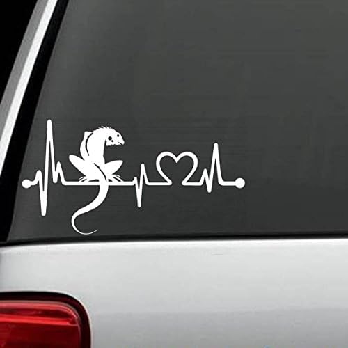 REPTILE IGUANA LIZARD Heartbeat Lifeline Decal Sticker Vinyl Sticker Decal For Car Truck SUV Window Vinyl Sticker