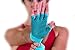 ProsourceFit Grippy Yoga Gloves, Yoga Hand Grips with Firm Fingerless Design, One Size Fits All Yoga Gloves with Grips for Women and Men, Aqua