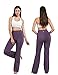 28″/30″/32″/34″ Inseam Women’s Bootcut Yoga Pants Long Bootleg High-Waisted Flare Pants with Pockets (Purple,34,L)thumb 4