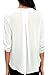 Shawhuwa Womens Sexy Chiffon V Neck Ruffle Loose Fit Blouse Top Shirts M White