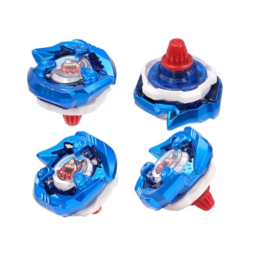 X Kreisel Battle Set, 6 Battle Spinners, 2 Launchers, Gyro Starter Pack for Boys, Toys for Kids, Birthday Toys, 6+
