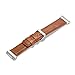 Fitbit Ionic Genuine Leather Replacement Bands, Marval Power Fitness Accessory Leather Straps Wristband for Smartwatch Men Women (Double Layers Crazy Horse Khaki)