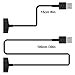 MENEEA [2 Pack] Charger Cable for Fitbit Inspire HR,for Fitbit Inspire and for Fitbit Ace 2 Smartwatch, Replacement USB Charging Cord Accessories for Fitbit Inspire,for Inspire HR (3.3 ft/0.5ft)