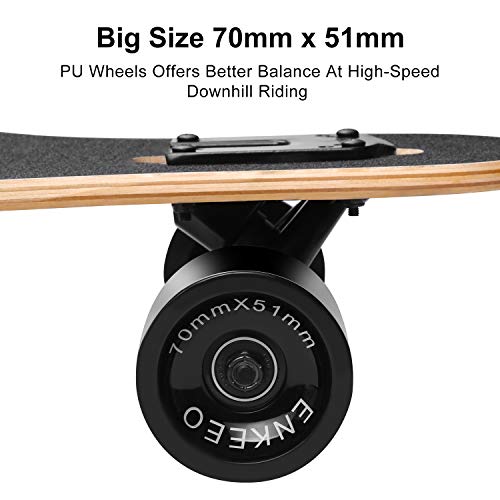 2 ENKEEO+Drop+Through+Longboard+Skateboard+Freestyle