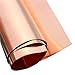 Ologymart 1pc 99.99% Pure Copper Metal Safe Sheet Foil for Handicraft Aerospace 0.1x200x500mm