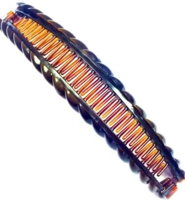 BROWN BANANA HAIR Clip Tort Large Barley Twist Clip Comb Ladies Hair Fish Grip Slide - Image 5