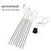 CNSUNWAY Meteor Shower Rain Lights, 8 Tubes 144 LED(11.8 inch/Tube), Total Length 137