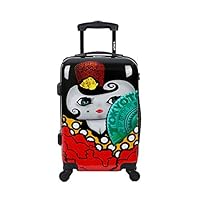 Carry-on Cabin Luggage 55x35x20 Suitcase 20 inch Approved Lightweight 4 Wheel Hard Case Kids Small Size Children Powerbank Charger Prepared FLAMENCA TOKYOTO LUGGAGE (TROLLEY + CHARGER)