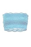 Bozzolo Women's Floral Lace Lining Crop Stretch Layer Bandeau Tube Bra Top Bralette