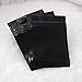 100 Glossy Black Two-Sided Aluminum Mylar Zip-Lock Flat Style Bags Outer Size 7.5x10cm (3x4
