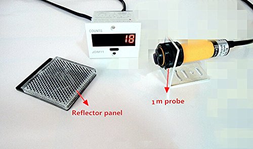image for YJINGRUI 1-999999 Conveyor Belt Flow Infrared Counter Electronic Digit