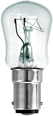 Pack of 10 x Bell 02640 25 Watt Clear Pygmy Light Bulbs - Small Bayonet Cap (SBC) B15 230/240V AC + Free LED Keyring Torch