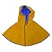 NUZAMAS Welding Hood Cowhide Split Leather Hood with Neck Shoulder Drape Protective Cover Yellow