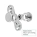 Fidget Spinner EDC Stress Reducer - 2017 New Design Fidget Hand Spinner Metal Fast Bearings Finger Toy Great gift Perfect For ADD, ADHD, Anxiety, and Autism Adult Children(Silver Small)