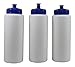Sports Squeeze Water Bottles Push/pull Cap Wide Mouth 32 Ounce Bpa-free Plast.