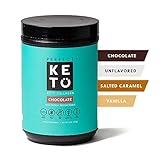 Perfect Keto Collagen Peptides Protein Powder with MCT Oil - Grassfed, GF, Multi Supplement, Best for Ketogenic Diets, Use in Coffee, Shakes for Women & Men - Chocolate