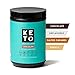 Perfect Keto Collagen Peptides Protein Powder with MCT Oil - Grassfed, GF, Multi Supplement, Best for Ketogenic Diets, Use in Coffee, Shakes for Women & Men - Chocolate primary