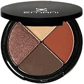 Emani Eye Colors Quad Eyeshadow Powder, Safe for Sensitive Eyes, Vegan, Cruelty-Free, 4 Shades, Venice Beach (Gold/Earth)