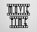 MOVIE TIME Words Home Theater Decor Metal Wall Art