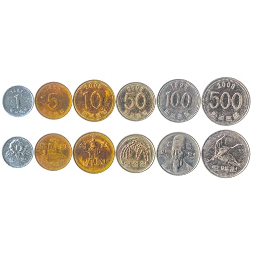 Set of 6 Coins from South