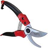 TABOR TOOLS S821 Professional Sharp Bypass Pruning Shears, Makes Clean Cuts, Great for S+M Size Hands. Secateurs, Hand Pruner, Garden Shears, Clippers for the Garden with Shock Absorbing Spring.