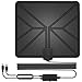 HDTV Antenna,130+ Miles Long Range Indoor Digital TV Antennas with Switch Amplifier Signal Booster for Local Channels 4k HD 1080P 2016P All Older TV's - 16.5ft Coax Cable