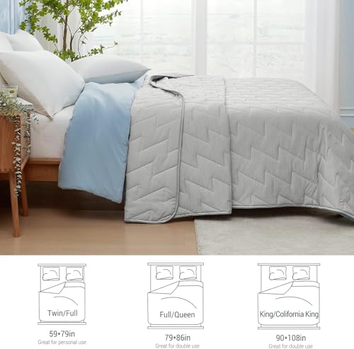 Elegear Revolutionary Cooling Comforter King, Japanese Q-Max>0.5 Arc-Chill Cooling Comforter Blanket for Hot Sleepers, Summer V-Shaped Precision Lightweight Ice Cold Blanket for Night Sweats Sleeping